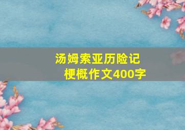 汤姆索亚历险记 梗概作文400字